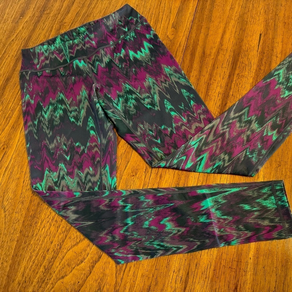 Zella Activewear Mid‎ Rise Workout Leggings Multicolored Size Small